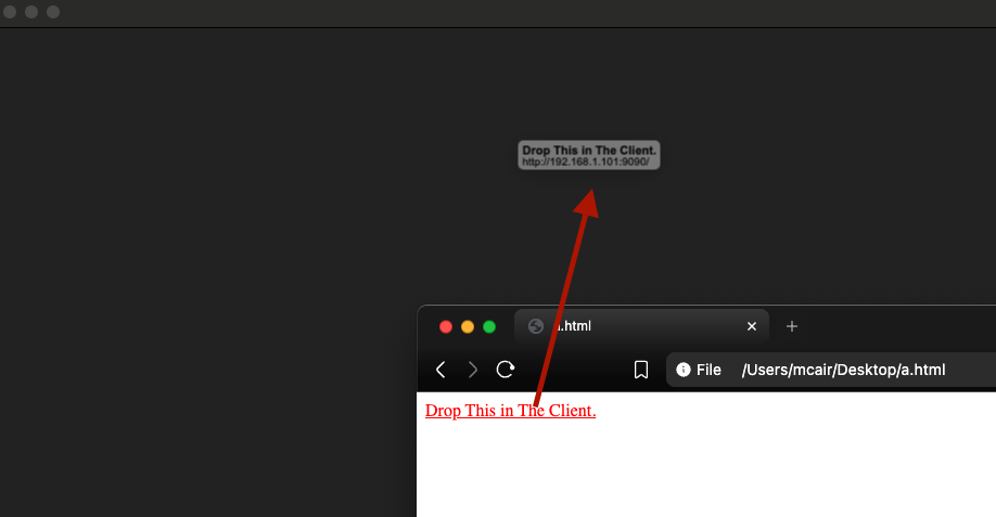 Drag Link Across